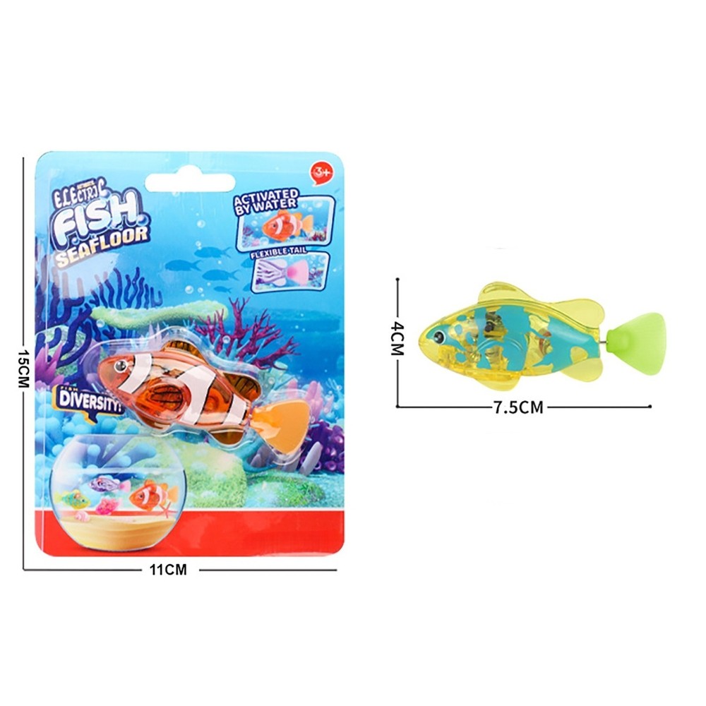 4pcs Magic Water-Activated Glowing Interactive Colorful Swimming Fish
