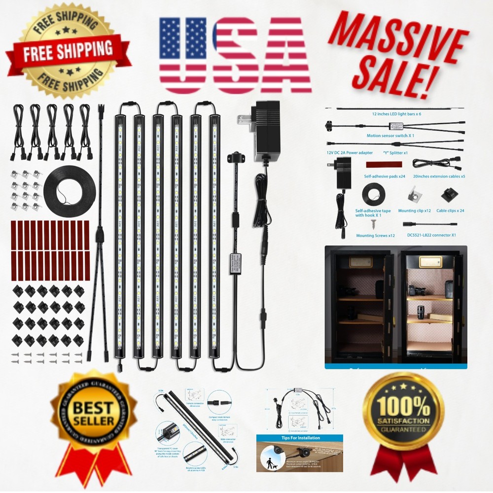 Bright LED Safe Lighting with Human Motion Sensor – Easy Install & Extendable