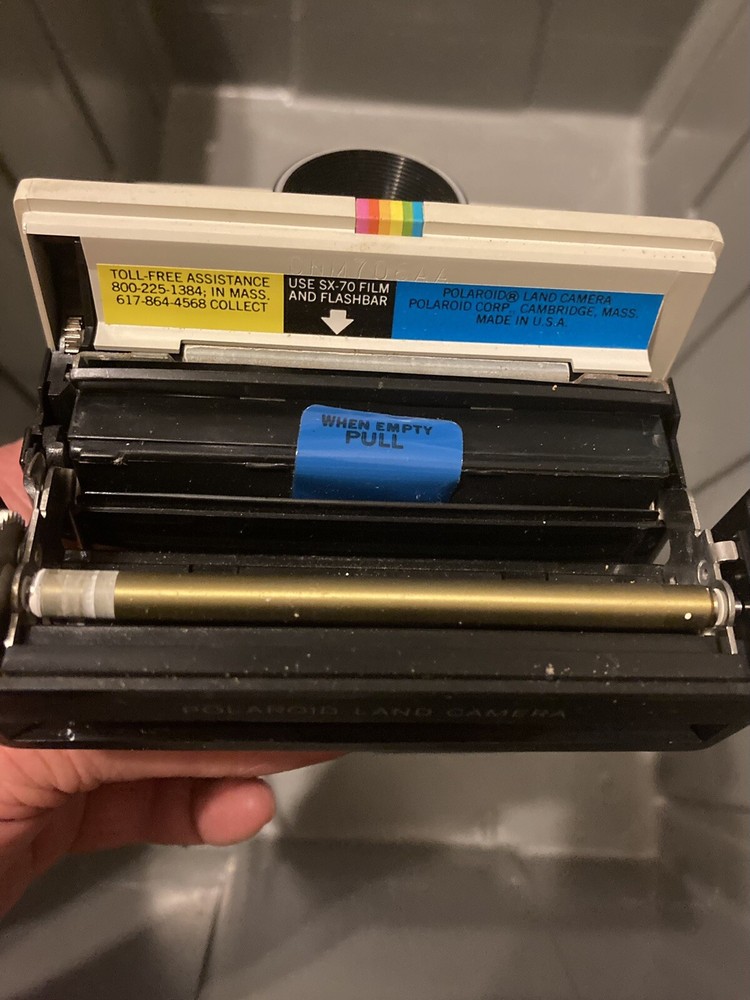 Vintage Polaroid One Step Rainbow Stripe Land Camera Untested