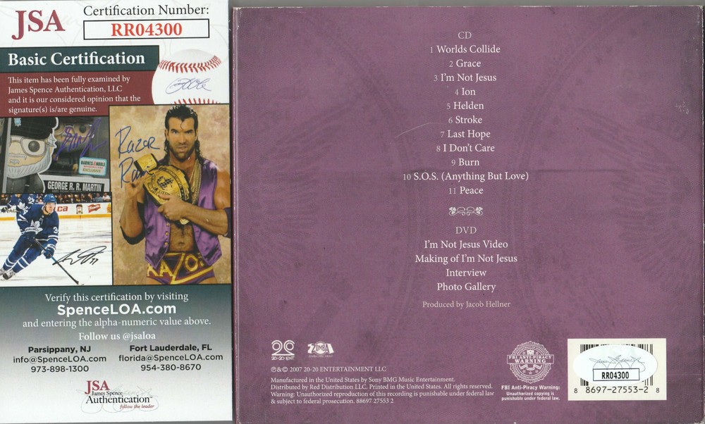 SIGNED APOCALYPTICA AUTOGRAPHED CD CERTIFIED AUTHENTIC JSA COA # RR04300