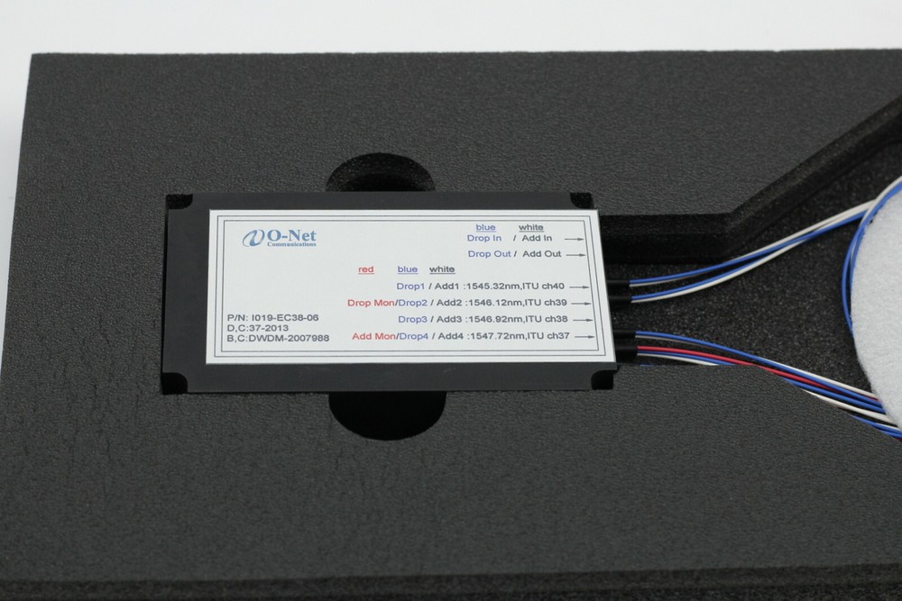 O-net Communications P/N:1019-EC38-06100G 4CH Skip0 Add/Drop Module
