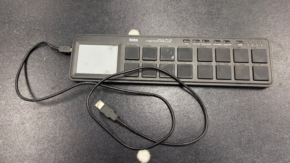 Korg nanoPAD2 Slim-Line USB Drum Pad Controller Black