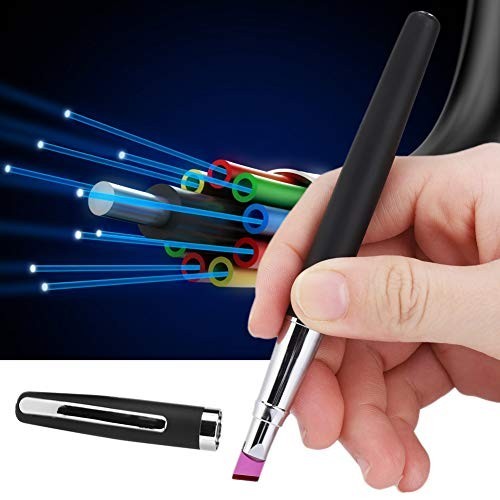 Optical Fiber Cleaver Tool - Pen Type Cutter with Flat Ruby Blade for Precision