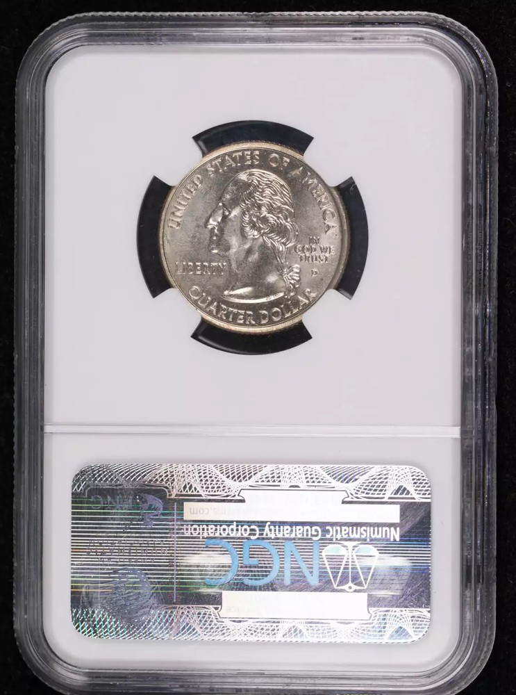 2004 D Quarter Dollar - State Series NGC MS-64 Extra Low Leaf WISCONSIN