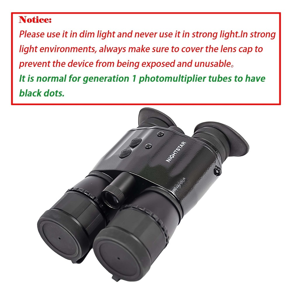 NightStar 2X42 Night Vision Binocular, Black, NS42242C