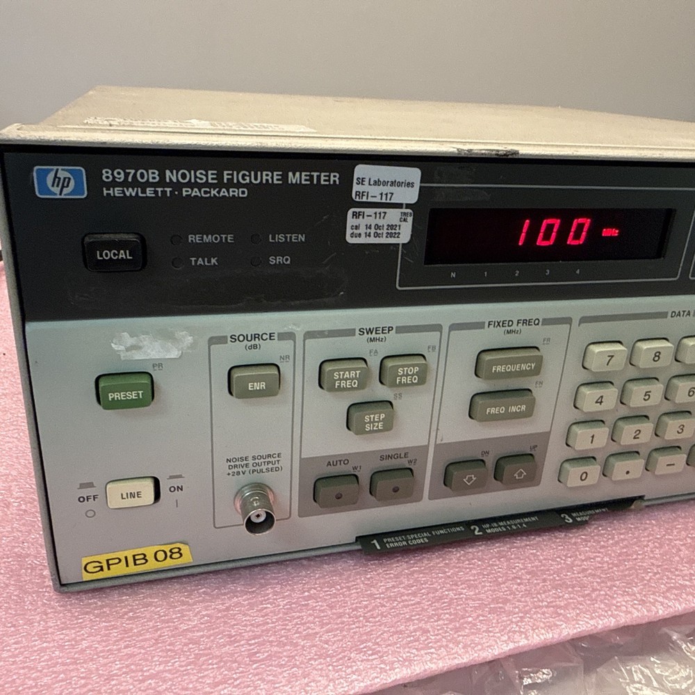 HP 8970B Noise Figure Meter *Working* Ships Fast