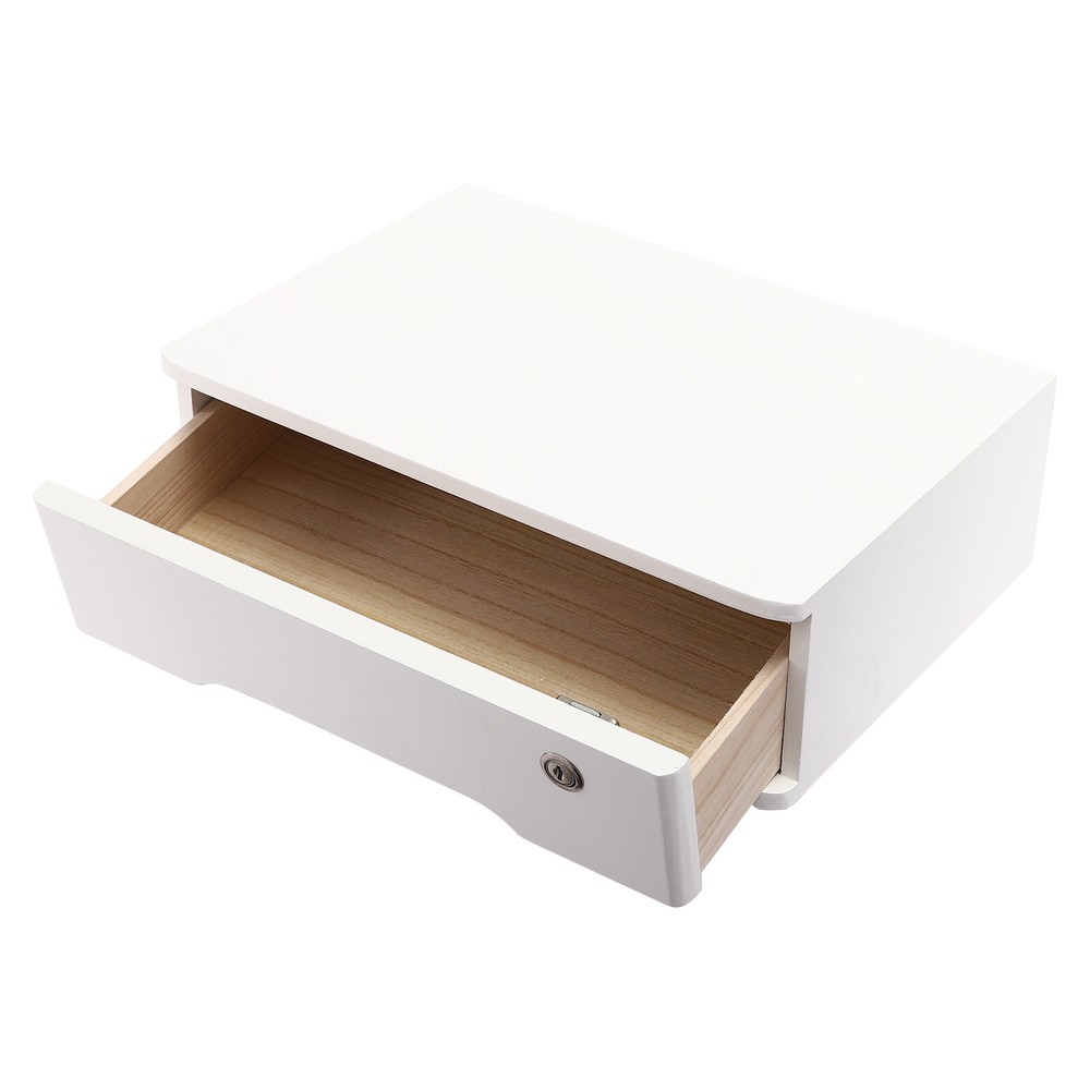 Desktop Storage Organizer With Lockable Drawer Home Office, Desktop Storage Box