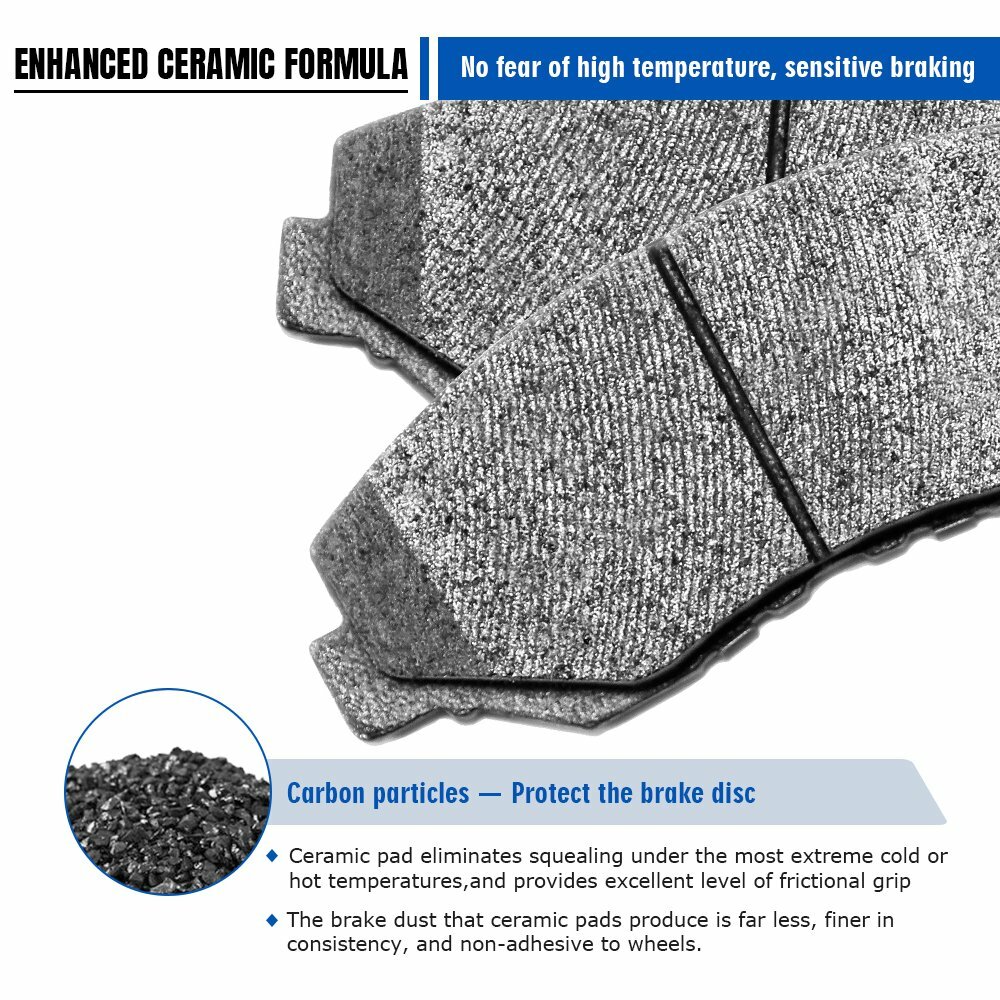 Front Disc Ceramic Brake Pads for DODGE RAM 1500 2000 - 2001