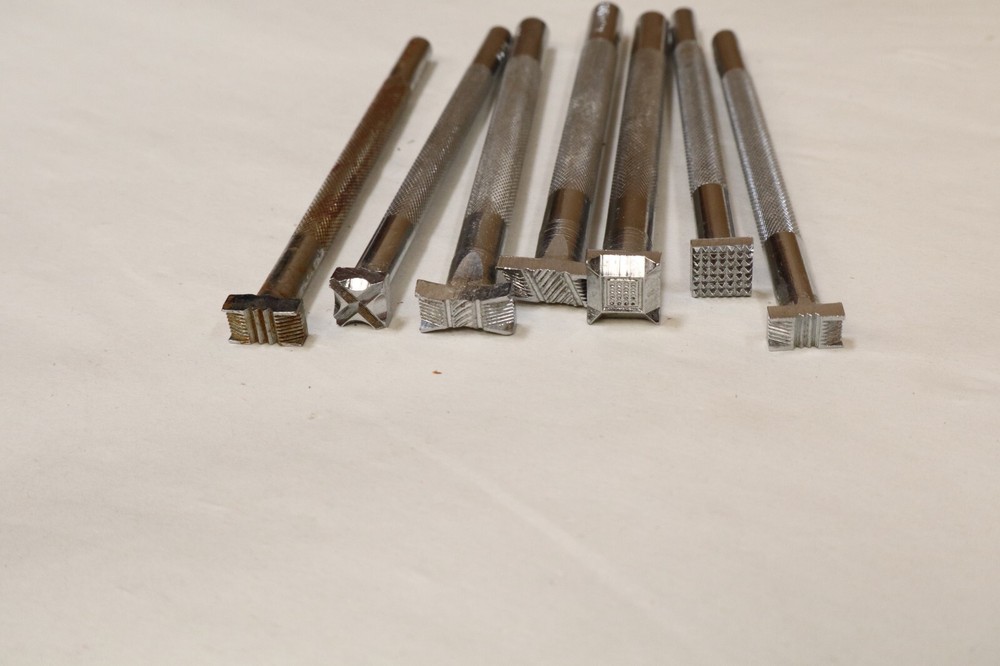 Craftool Leather Stamp / Punch Stamps 7 pcs