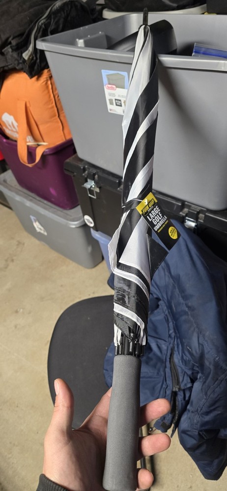 FIRM GRIP umbrella   White An Black New