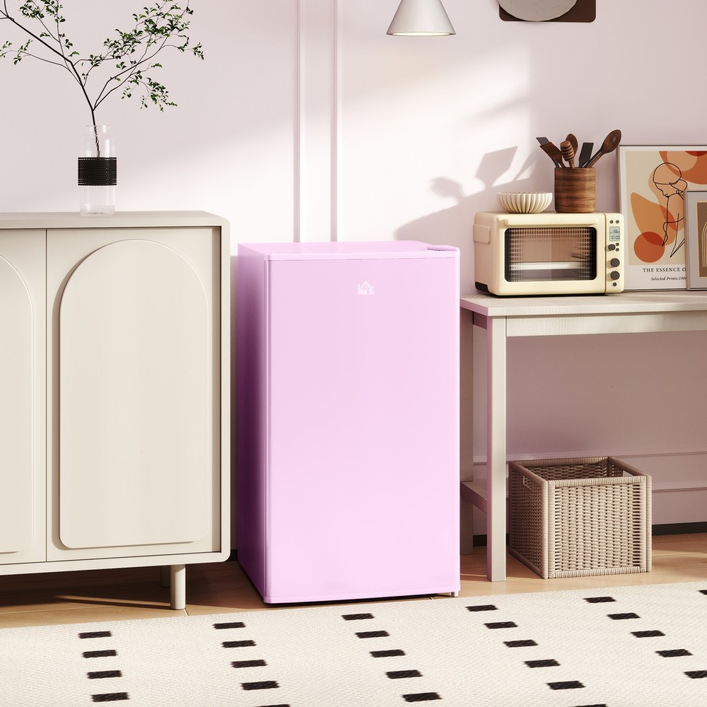 3.2 Cu.Ft Compact Refrigerator with Adjustable Thermostat, Pink