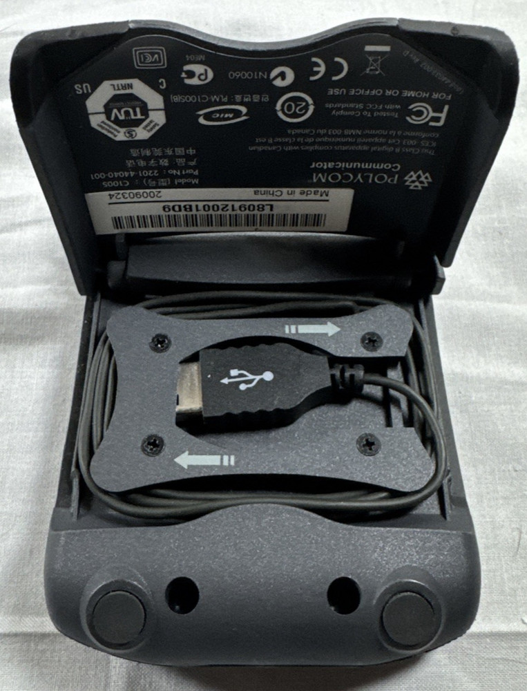 Polycom CX100 Audio Communicator USB Microphone Speakerphone and Case