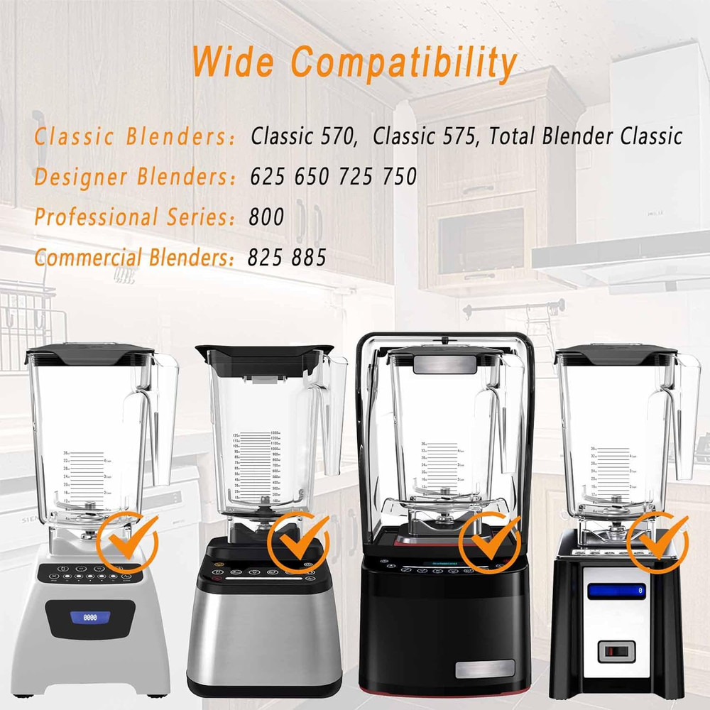 Blendtec Wildside Plus 90 Oz Jar Replacement Compatible Blender Container