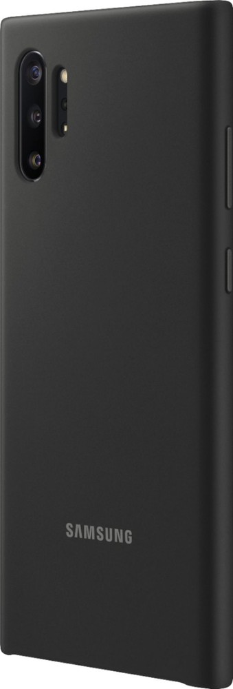 Samsung Galaxy Note10+ Silicone Case Protective Cover Slim Soft Touch Black New