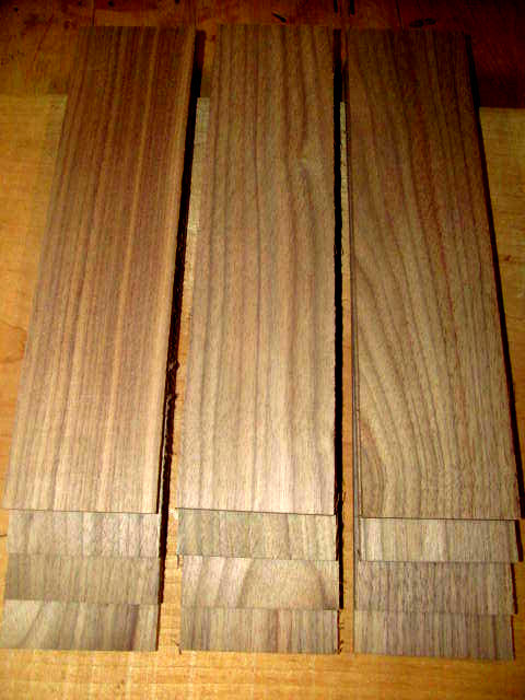 10 BEAUTIFUL THIN KD SANDED BLACK WALNUT 16" X 2" X 3/8"