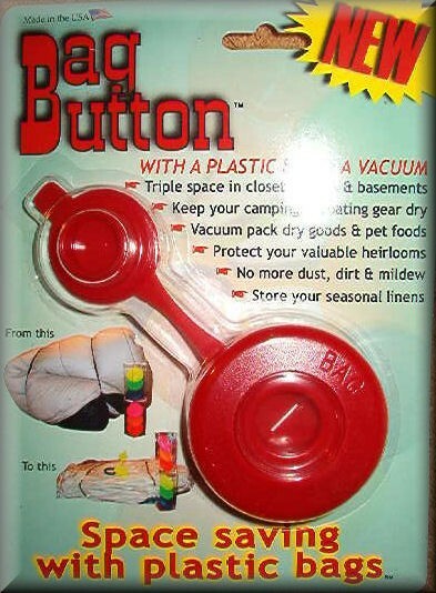 BagButton- Easy-to-use Vacuum Packaging Tool Turn ANY Trash Bag Into Space Bags