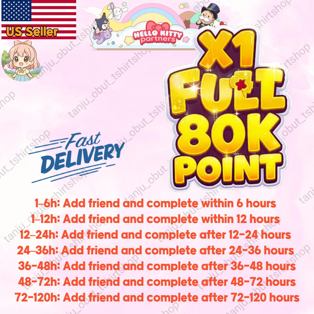 Monopoly Go partners⚡️Hello Kitty Partner ⚡️Cheapest⚡️Full Carry 80k points