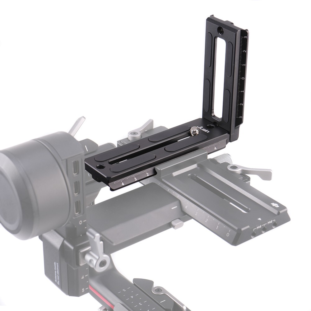 Vertical Quick Release Plate L Bracket for DJI Ronin RS2 RSC2 RS3 Pro Black