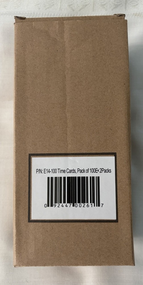 175 E14 TIME CARDS FOR LATHEM 400E TIME CLOCK (E14-100) Read