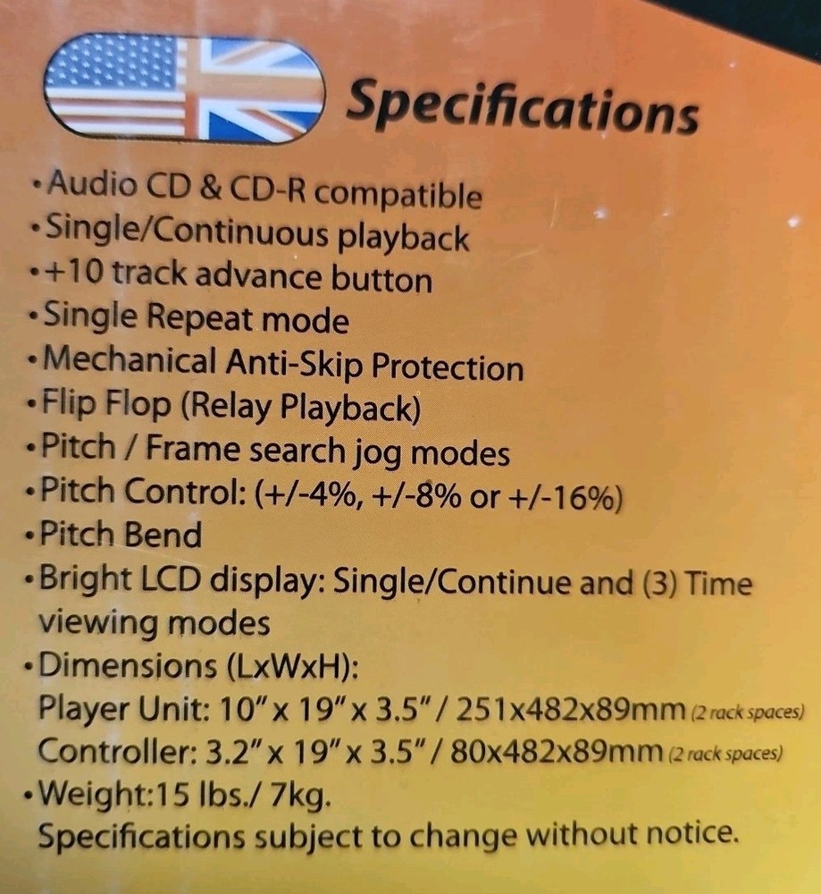 American Audio DCD-PRO310 MKII Dual CD Player & Controller