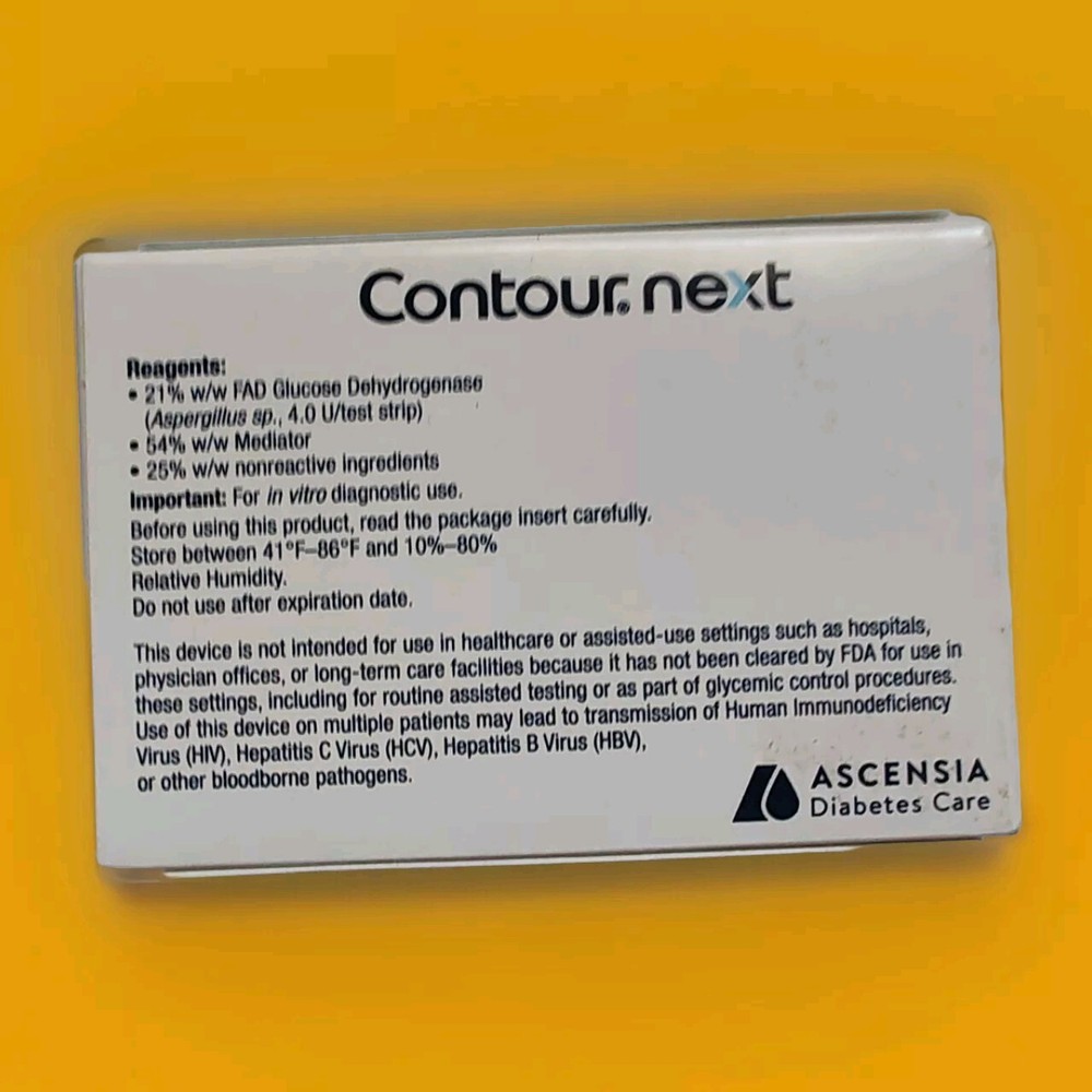 (100ct)🏵️ Contour Next | Glucose Test Strips | Sealed | Exp. May 2025