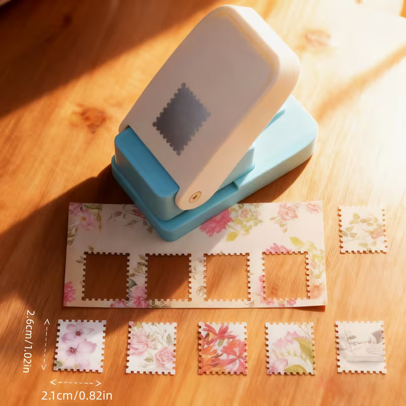 1x0.8Inch Rectangular Postage Stamp Punch for Paper Crafting Scrapbooking Gifts
