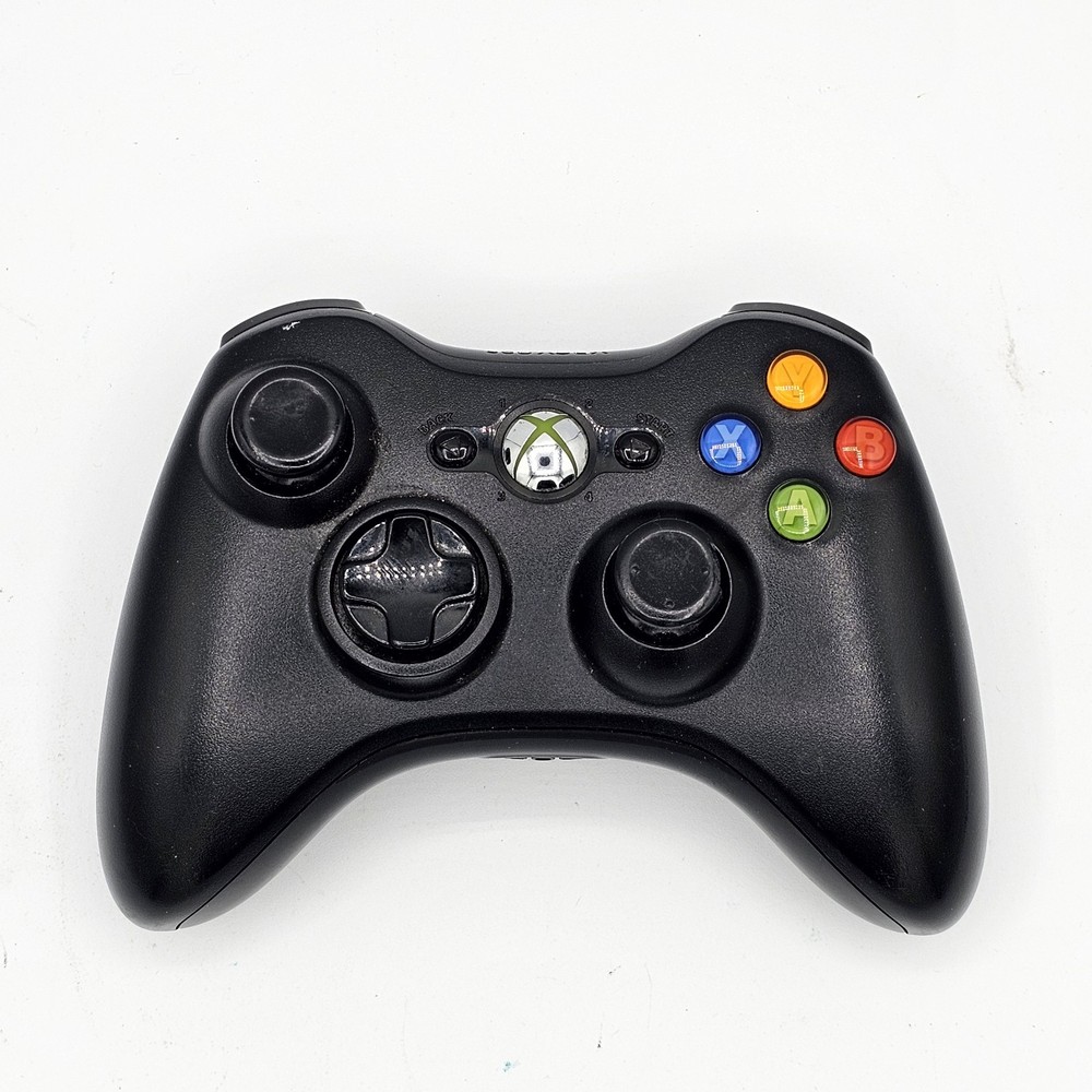 Microsoft Xbox 360 Black Wireless Controller OEM Genuine Fully Tested