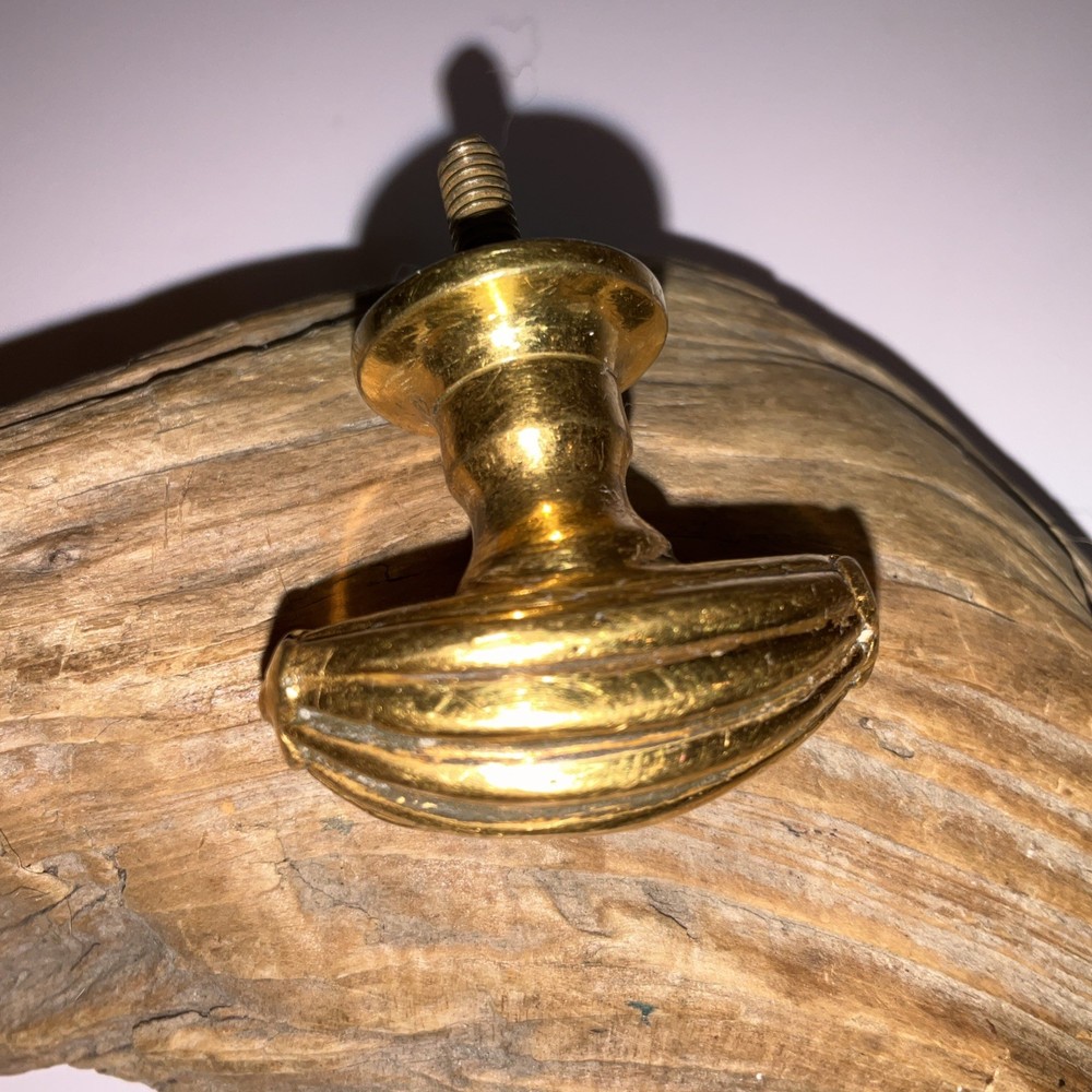 Vintage Small Brass Cabinet / Closet Door Knob Pull