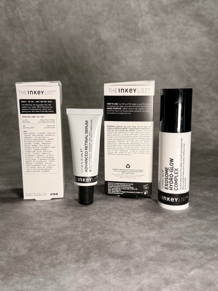 THE INKEY LIST Advanced Retinal Serum & Exosome Hydro-Glow Complex Set