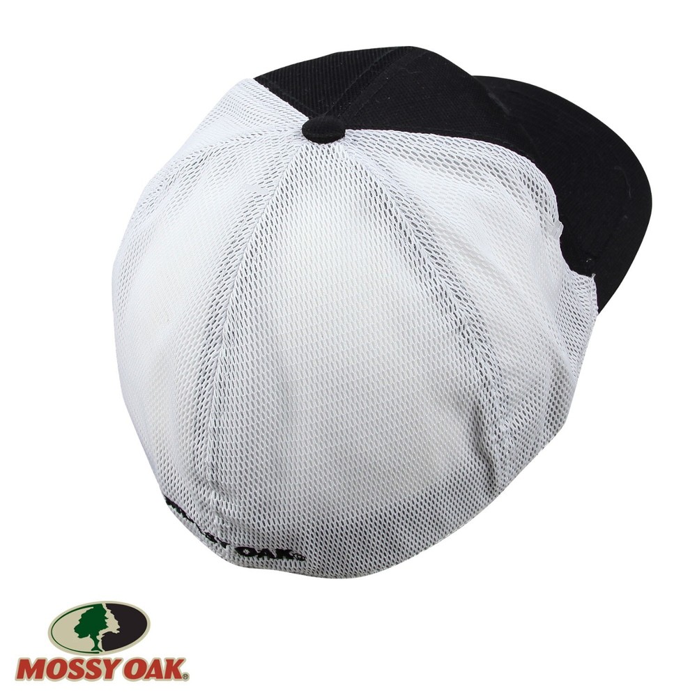Mossy Oak Proflex Cap (L/XL)- Black/White