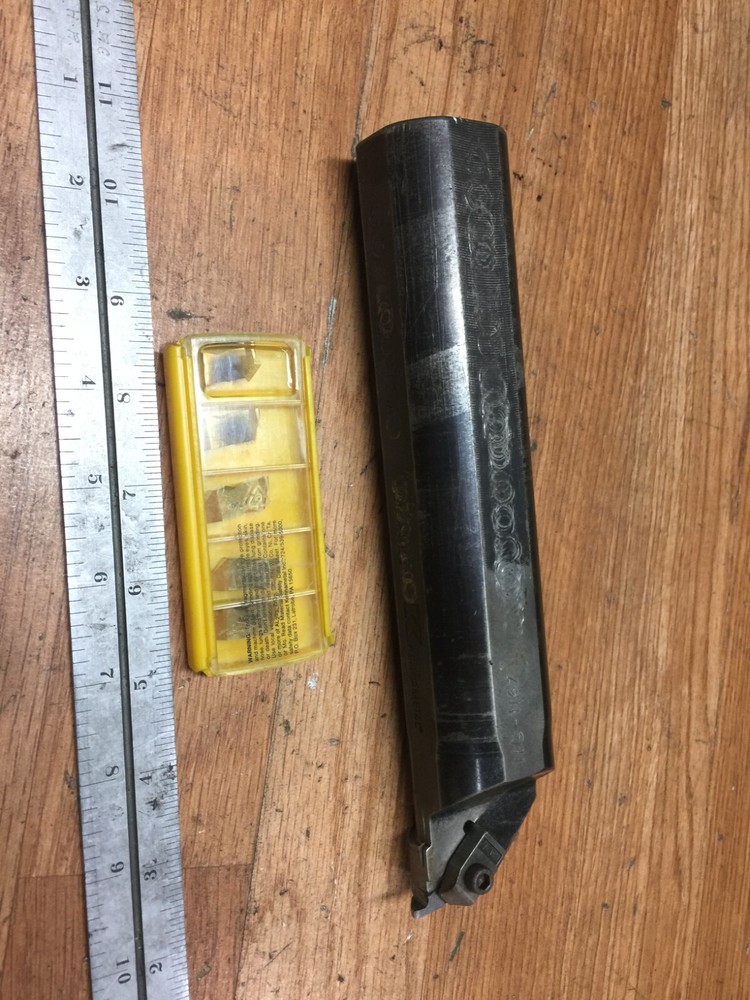 KENNAMETAL 1 3/4 " INDEXABLE BORING BAR + INSERTS