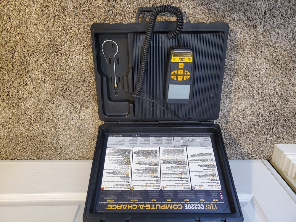 CPS CC220E Compute-A-Charge Refrigerant Charging Scale, 220 lbs, Semi-Program