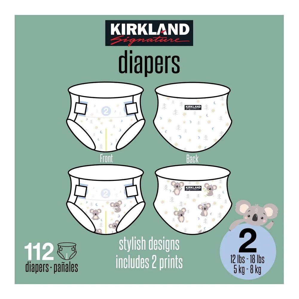 Kirkland Signature Diaper, Size 2 (112 Count)