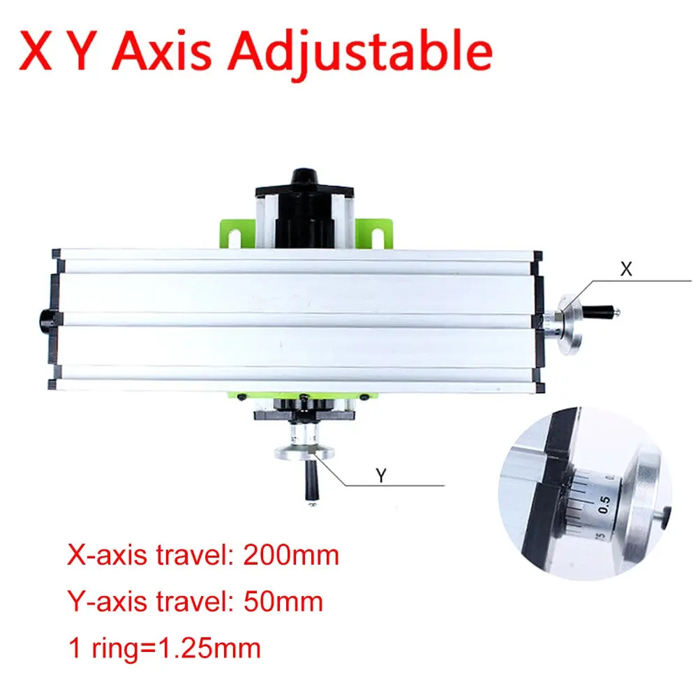 Worktable Milling Machine Working Slide Table Vise Fixture Adjustment Worktable