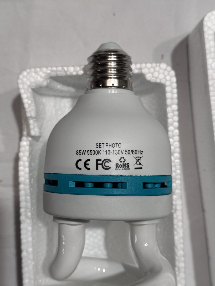 New- ESDDI 105W 5500K Daylight Balanced Light Bulbs for Soft Box Lighting Studio