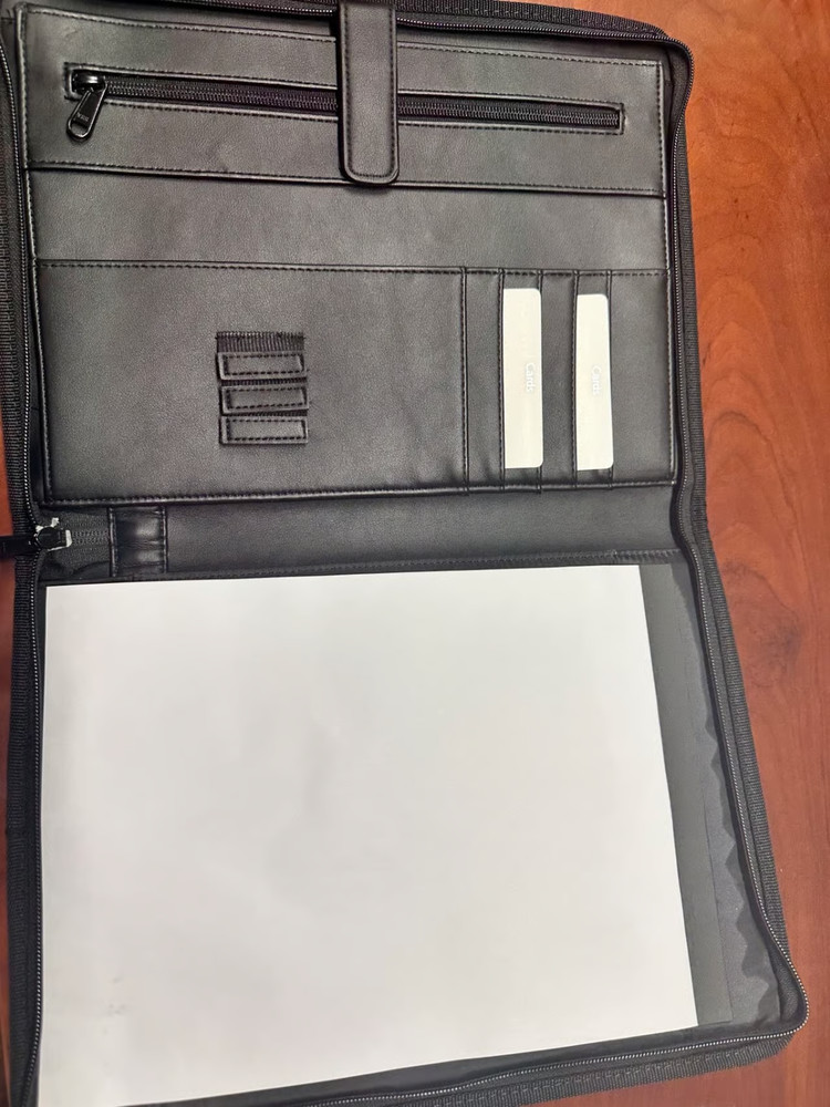 FOLDER MERCEDES BENZ VAN COLLECTION FOLDER SLEEVES PAD ZIPPERED BLACK FOLDER