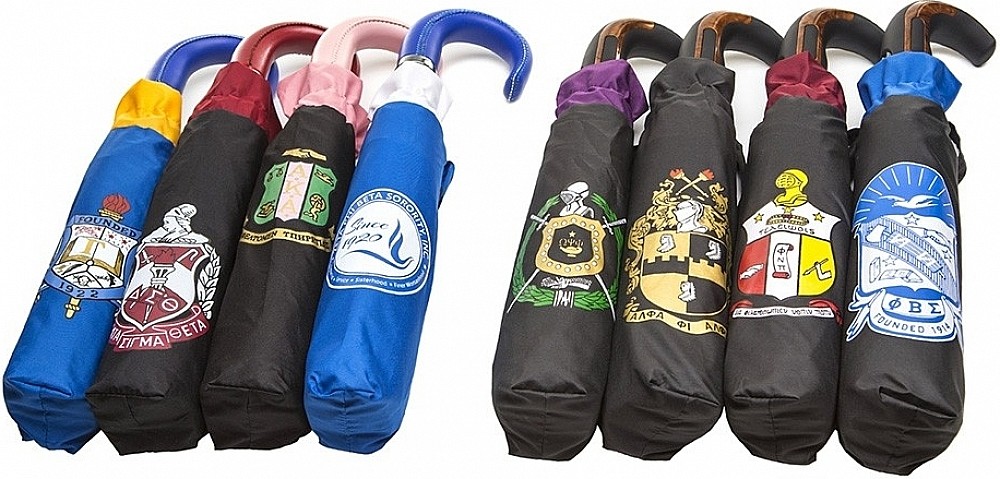 Phi Beta/Β Sigma Large Hurricane Umbrella [Blue/Black - 28"]