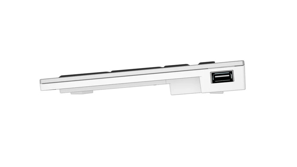 Large Print - White on Black ALBA Slimline Keyboard – Mac