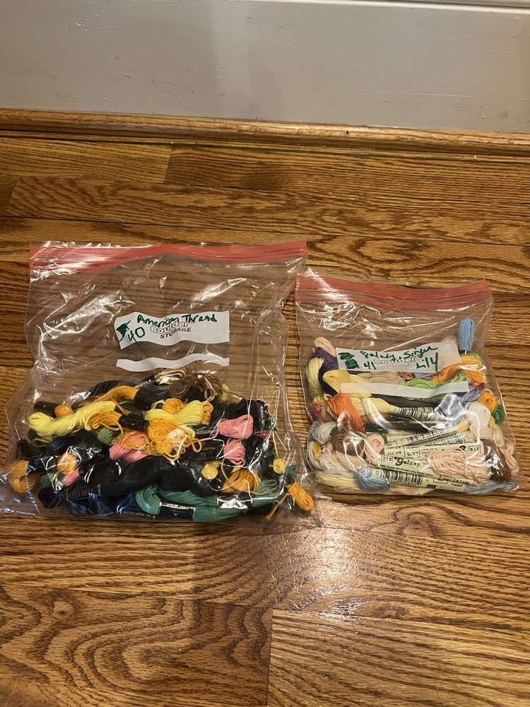 Huge Lot of Assorted Threads DMC Embroidery Floss Stitch Thread Multicolor