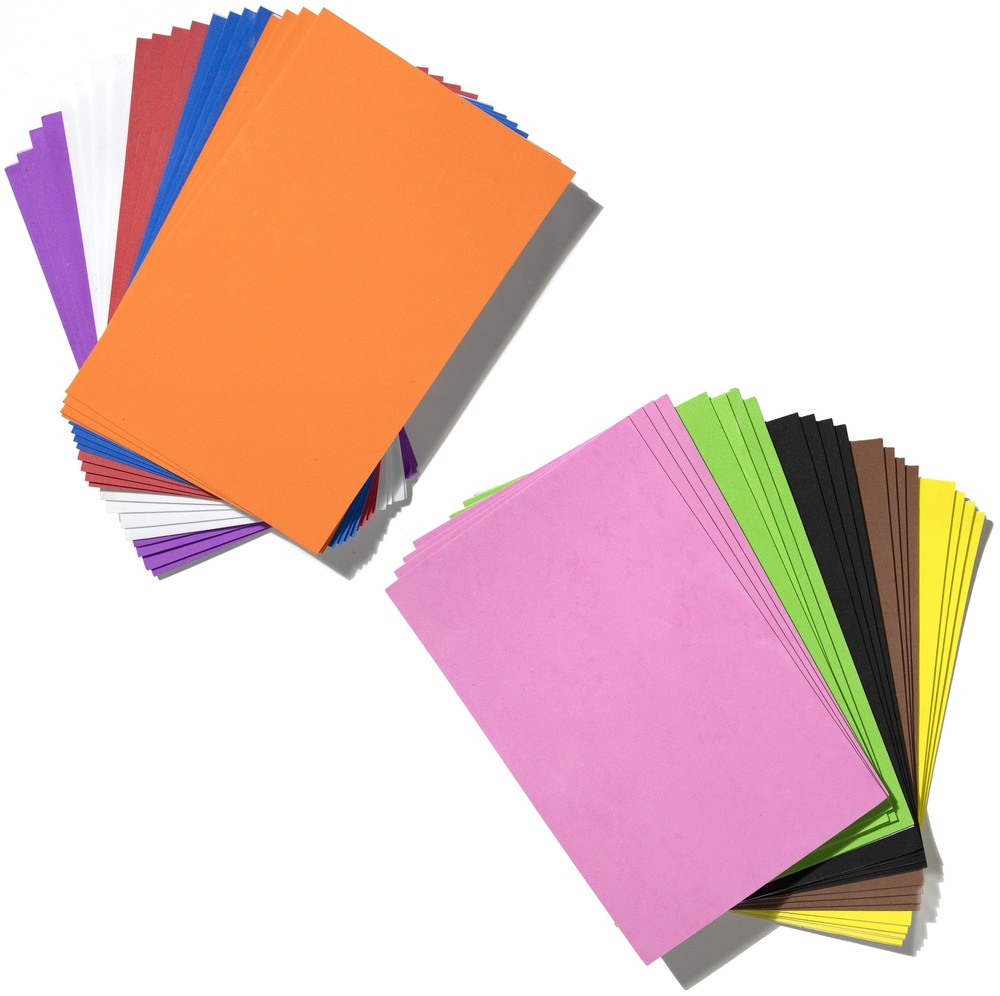 Foam Sheets 6"X9" 40/Pkg Assorted