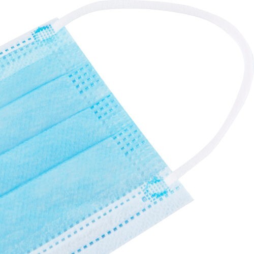 Disposable 3 Layer Protective Face Covering (Blue) 2000 qt