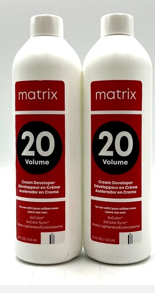 Matrix 20 Volume Cream Developer 16 oz-  PACK 2