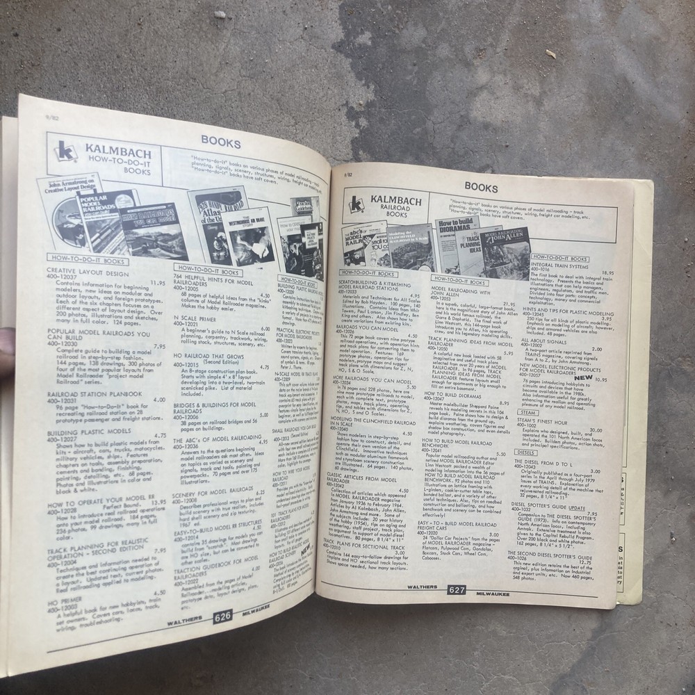 WALTHERS 913-626 1983 EDITION HO CATALOG & CRAFT TRAIN REFERENCE MANUAL