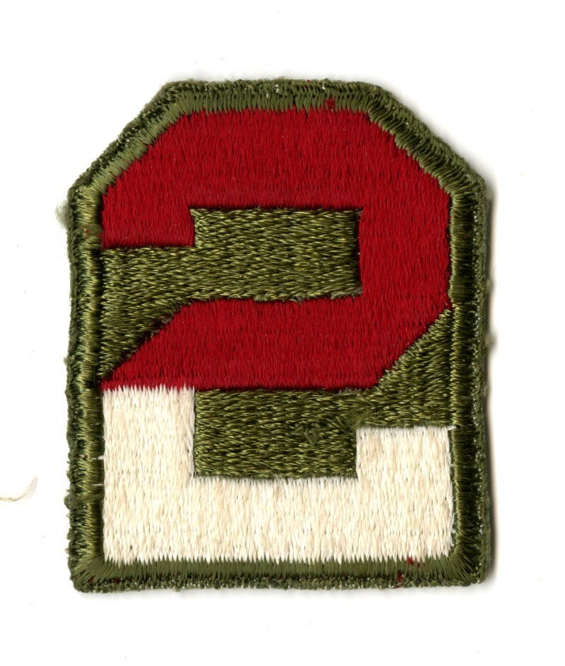 Second Army WWII Original Cut Edge White Back Patch Ranger School Training