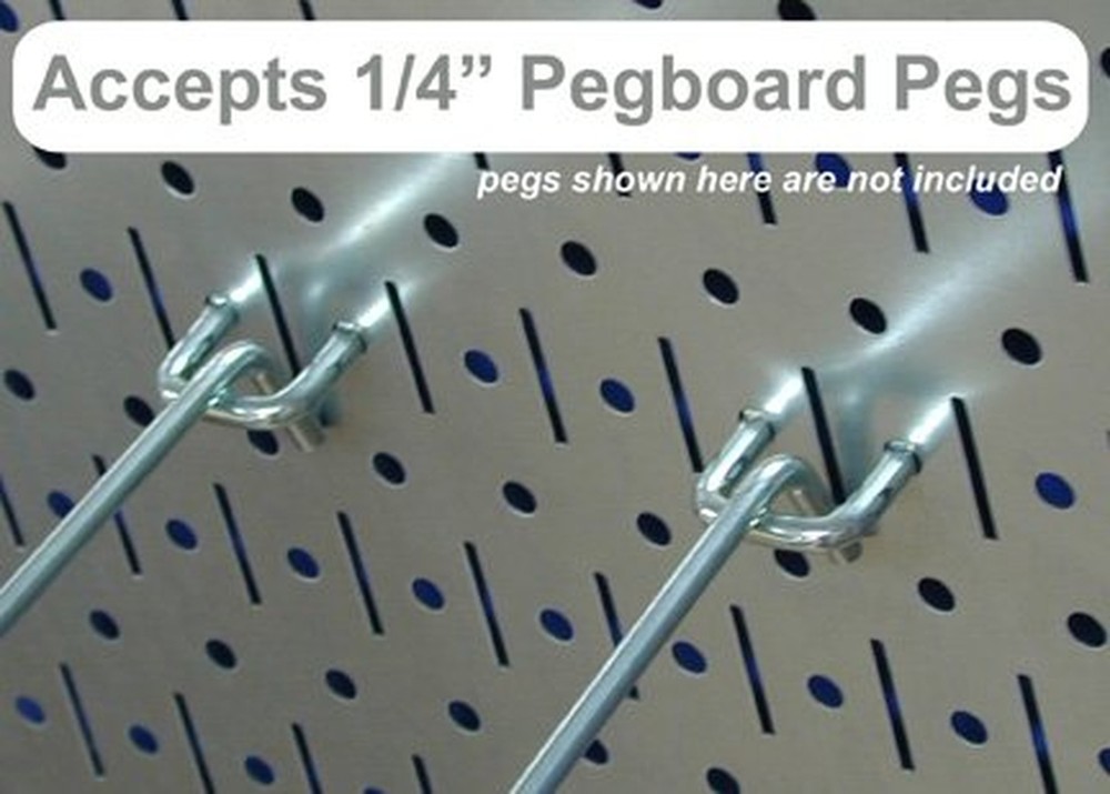 Wall Control Metal Pegboard Strip - Galvanized Pegboard