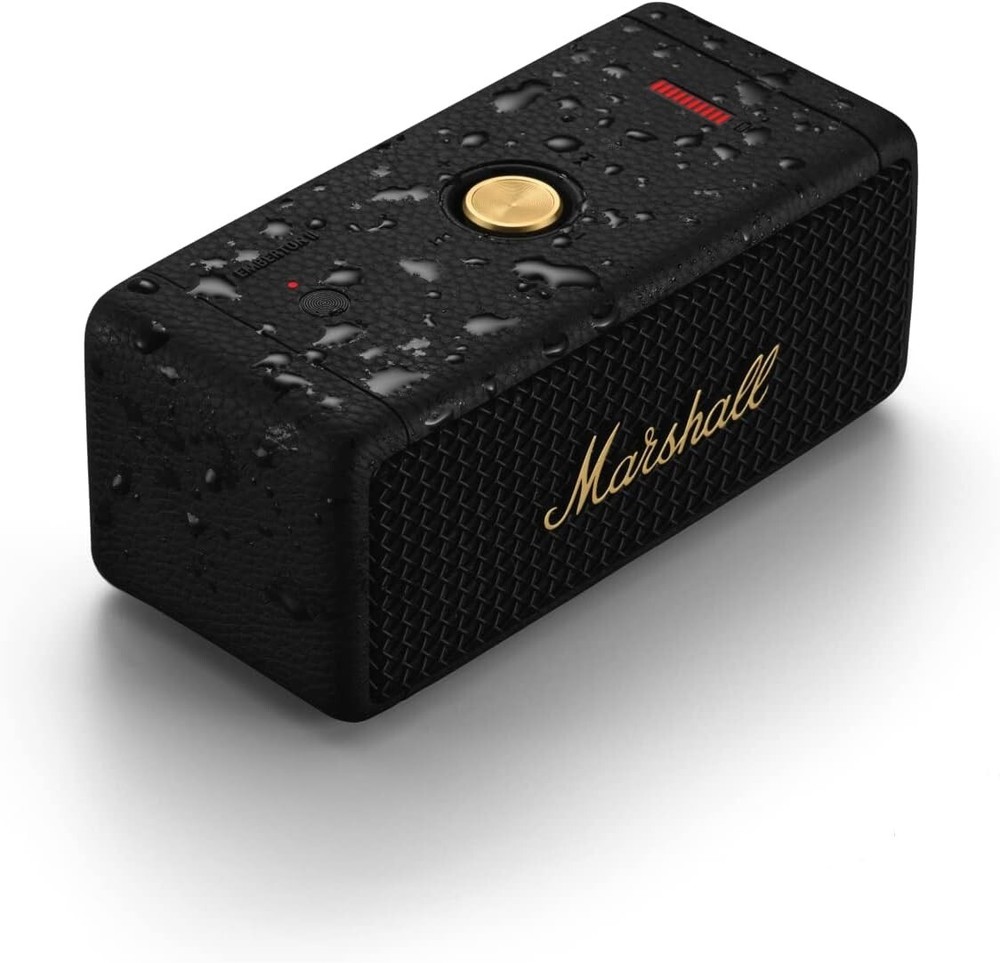 Marshall Emberton 2 Wireless Bluetooth Portable Speaker (Black & Brass)