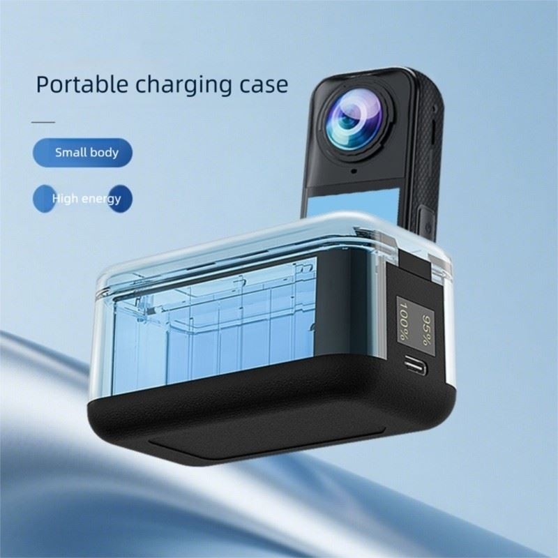 Waterproof USB C Camera Charging Case Double Battery Rapid Charging