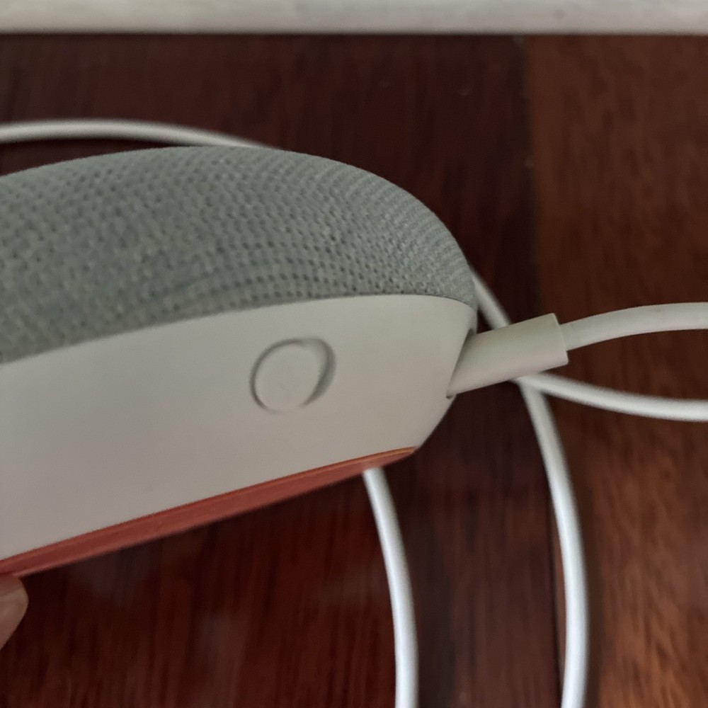 Google Home Model HOA Mini Smart Assistant Bluetooth Speaker Tested Working