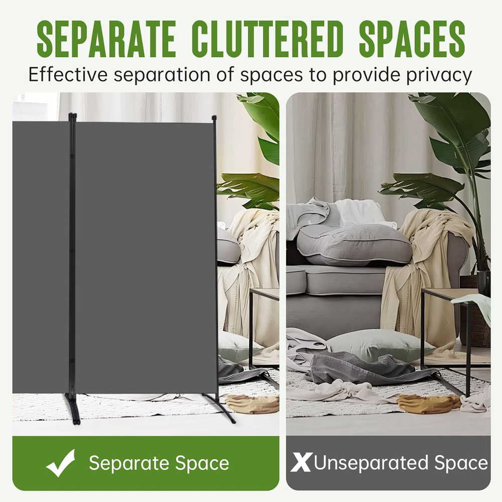 Indoor Room Divider, Portable Office Divider, Room Divider Wall Screen 3 Panel,