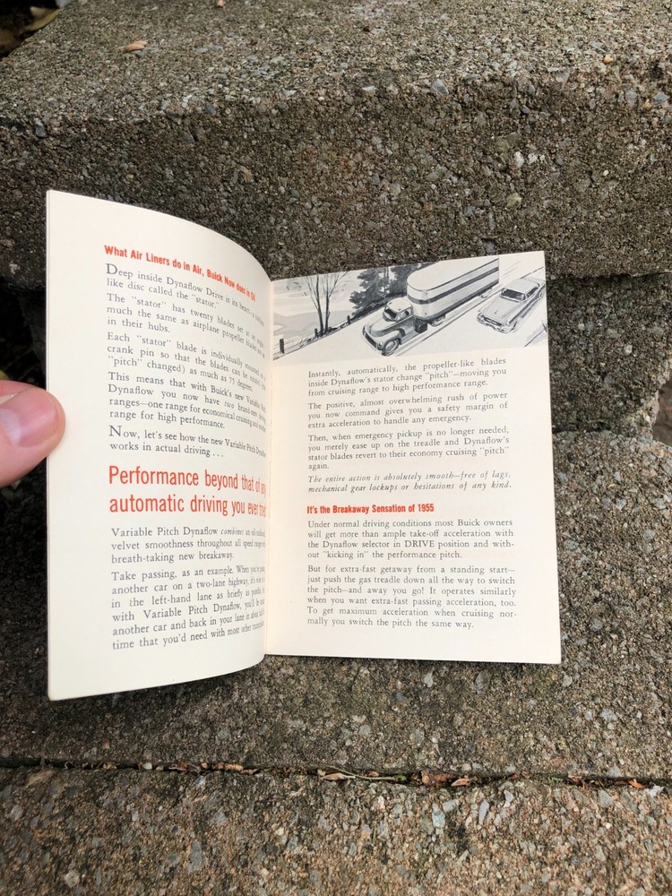1954 Buick "Variable Pitch Dynaflow" Brochure